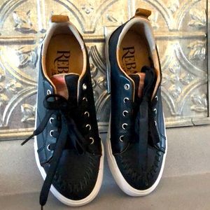 Reba brand black stylish loafer tennis type  shoes